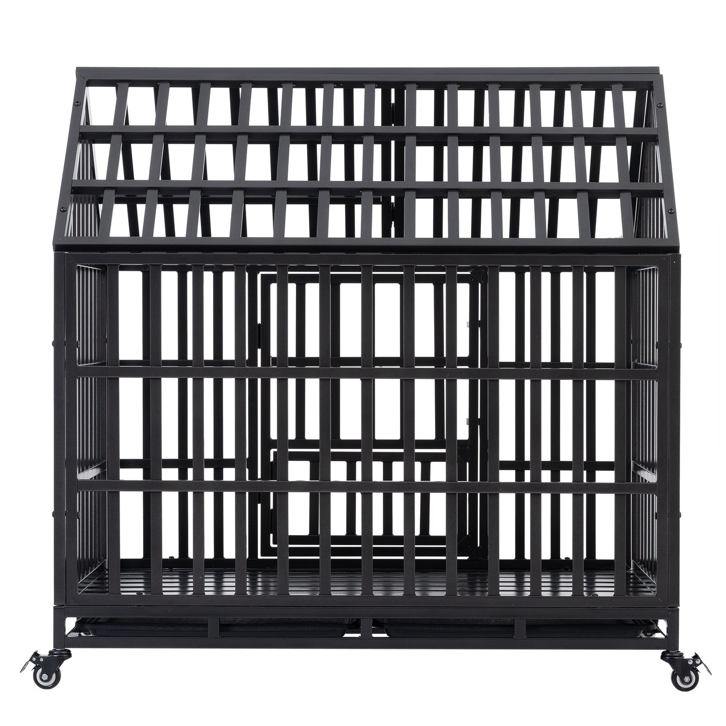 Heavy Duty Dog Cage  pet Crate with Roof